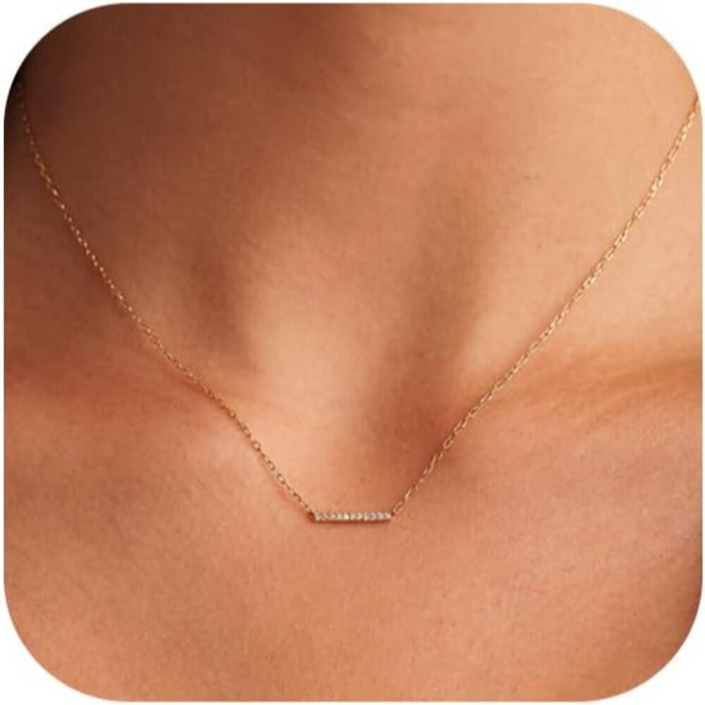 14K Gold Plated Necklaces for Women - Dainty Butterfly, Star of David, Moon and